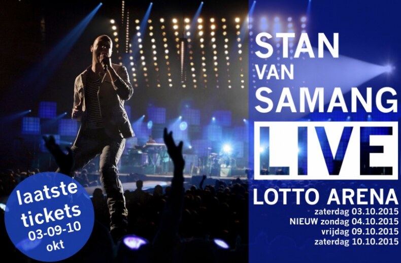 Stan Van Samang kondigt vierde Lotto Arena show aan