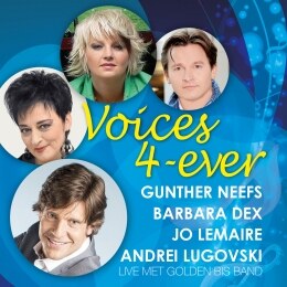 Gunther Neefs, Barbara Dex, Jo Lemaire en Andrei Lugovski samen in Concertgebouw