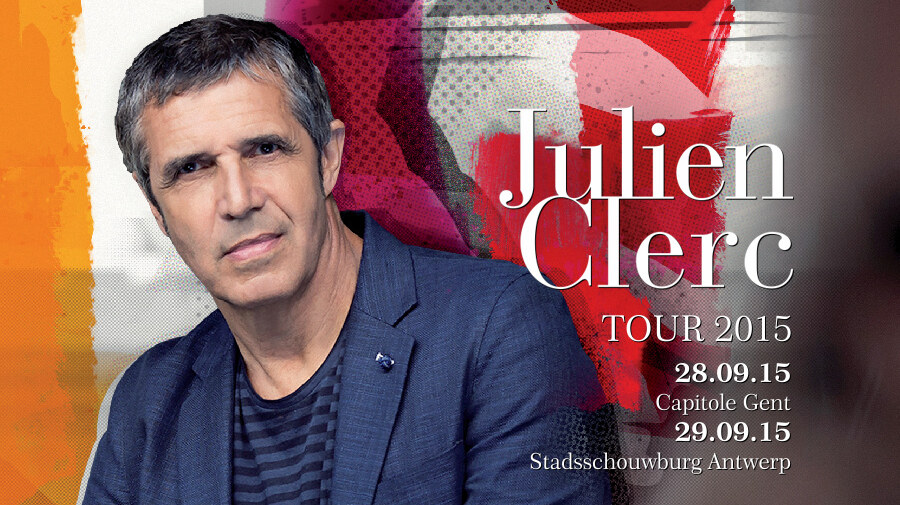 Julien Clerc in September in Gent en Antwerpen