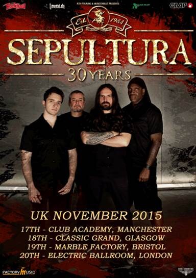  new tour dates Sepultura revealed!