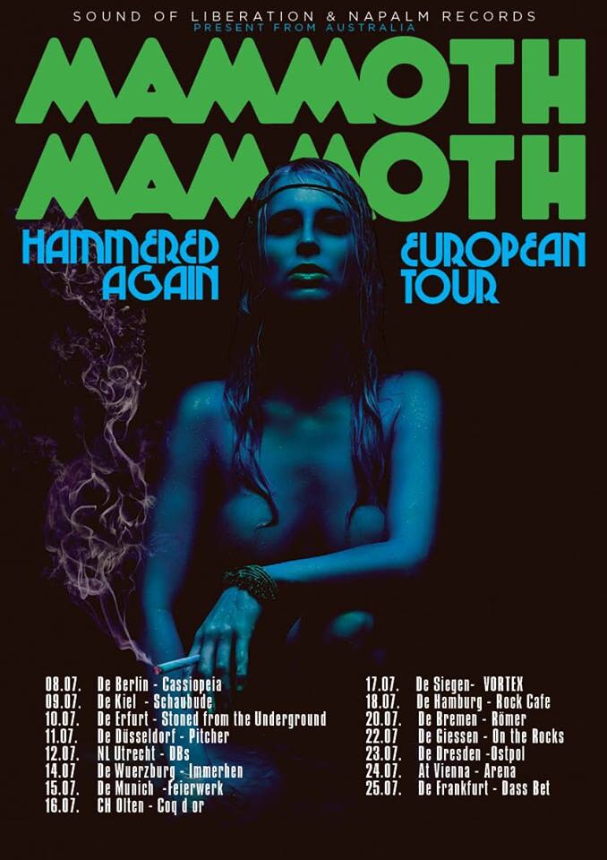 Mammoth Mammoth touring Europ in Juli 2015