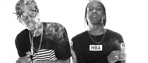 A$AP Rocky en Wiz Khalifa komen samen naar Vorst Nationaal
