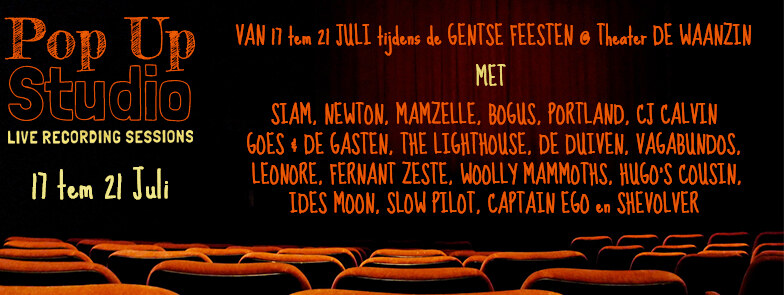Live Recording Sessions: gratis live-opnames voor bands en singer-songwriters tijdens de Gentse Feesten