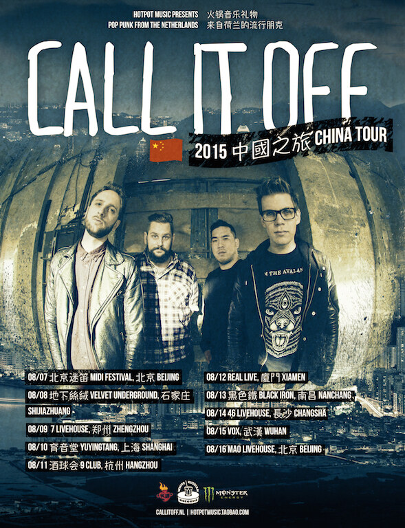 Call It Off toert door China!