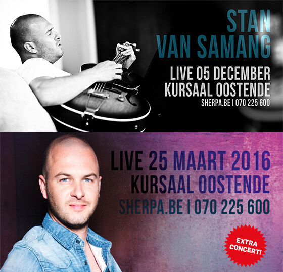 Stan Van Samang komt twee keer naar Kursaal Oostende