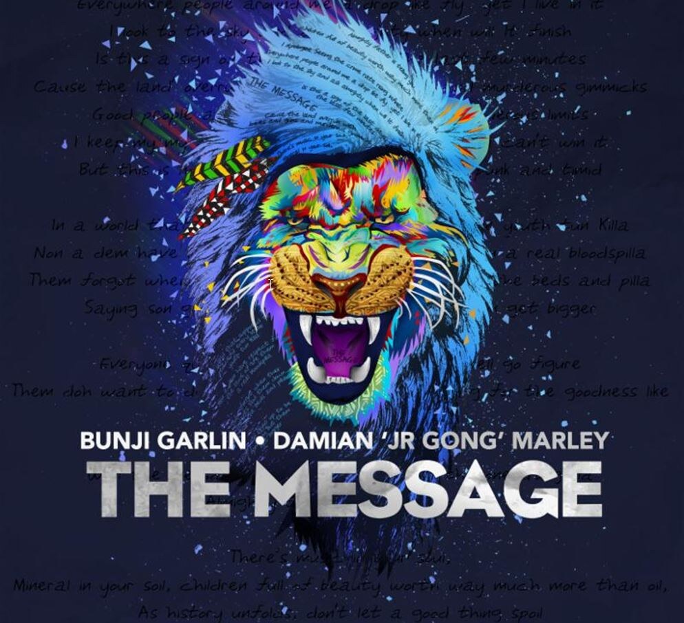 Bunji Garlin And Damian "Jr. Gong" Marley join forces to deliver "The Message"