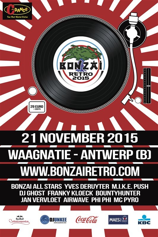 Bonzai Retro is terug in 2015 en strijkt op zaterdag 21 november neer in de Antwerpse Waagnatie