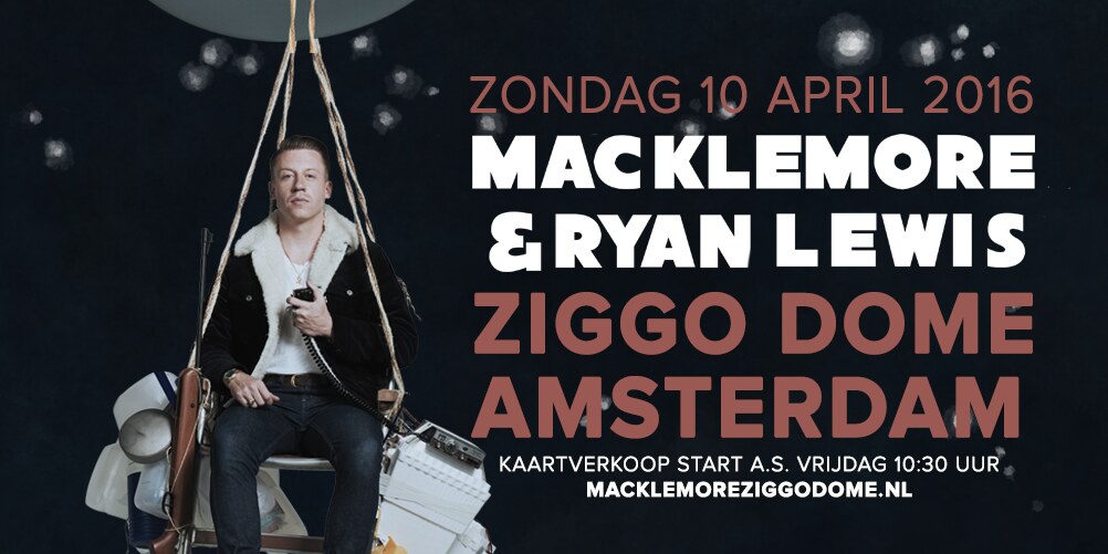 Macklemore & Ryan Lewis op 10 april 2016 naar Ziggo Dome