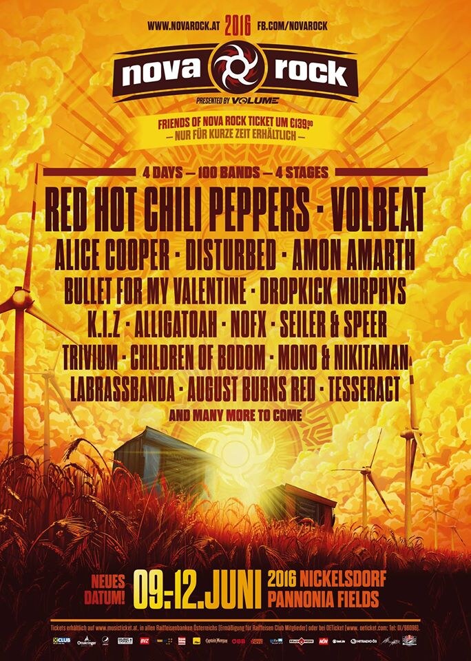 NOVA ROCK - First names and extra day!