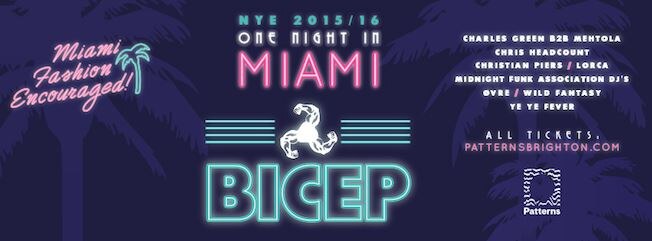 Patterns Brighton NYE 'One Night In Miami' with Bicep