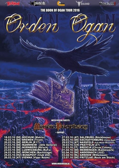 Orden Organ announce first headlining tour for 2016!