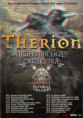 Therion announce European headline tour in January 2016!