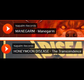 Full Album Streams Of Brand New Manegarm & Honeymoon Disease Records!