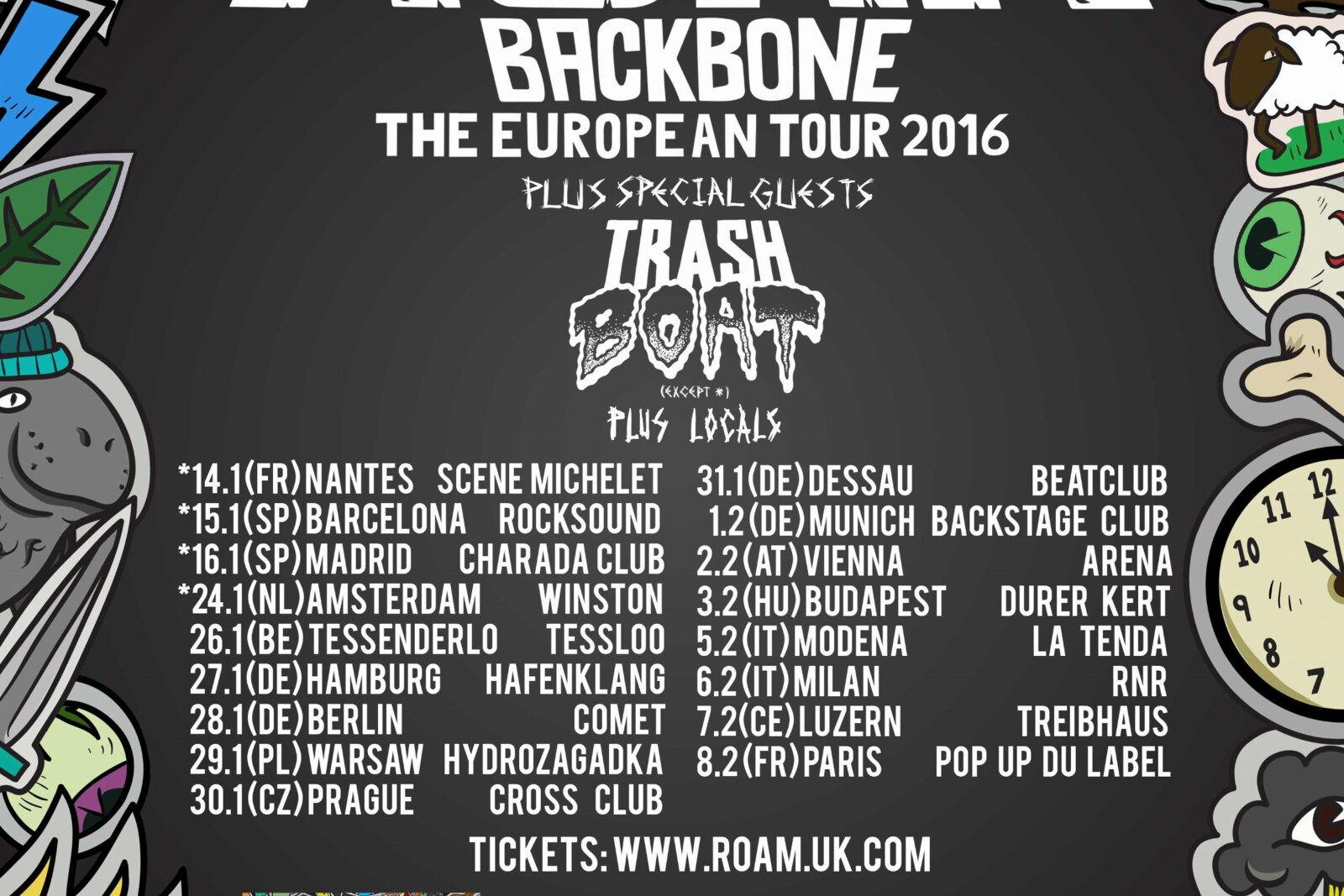 Roam announce European headline tour