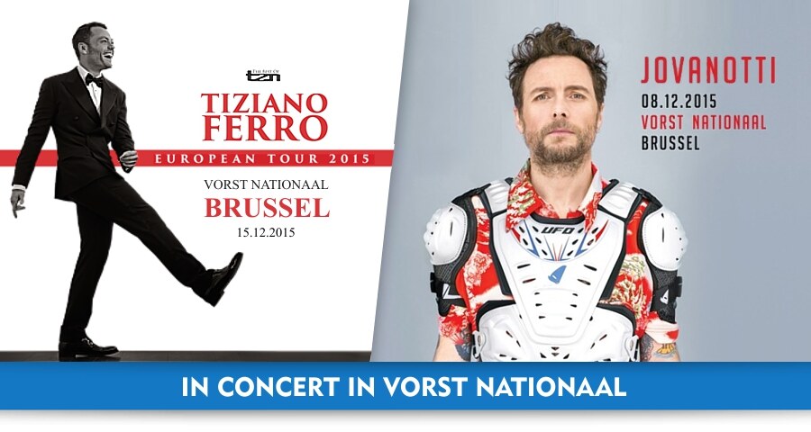 Jovanotti & Tiziano Ferro - twee weken, twee Italiaanse concerten in Vorst Nationaal