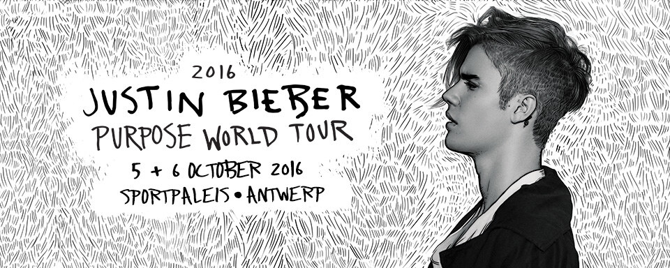 Justin Bieber op 5 en 6 oktober in het Sportpaleis met Purpose World Tour