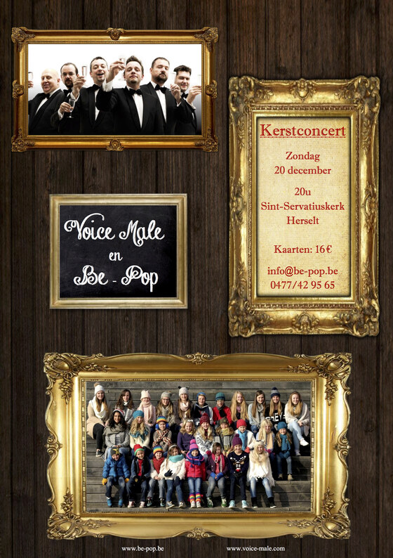 Kerstconcert voor Voice Male & Be-Pop
