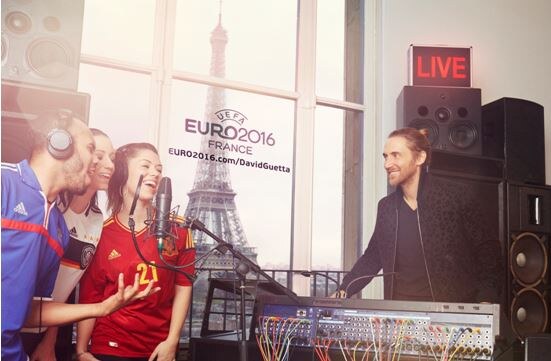 David Guetta aims for 1 million fans to record with him on the Official Song of  UEFA EURO 2016