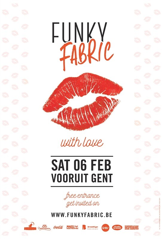 Funky Fabric with Love:  een gratis pre-Valentijn festijn in Vooruit op zaterdag, 6 februari! 