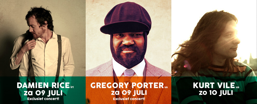 Drie nieuwe namen voor Cactusfestival: Damien Rice, Gregory Porter, Kurt Vile!