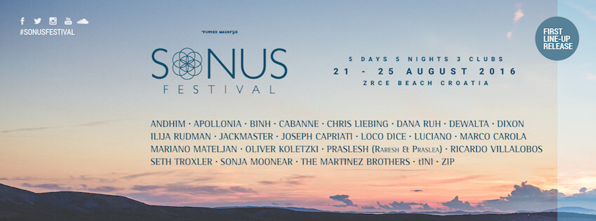 Ricardo Villalobos, Dixon, Praslesh, Zip, Sonja Moonear, Binh & many more make up Sonus Fezstival first wave of techno heavyweights