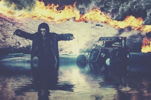 Al Jourgensen's Surgical Meth Macine sign with Nuclear Blast