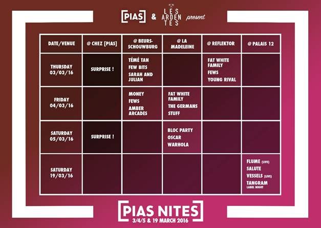 [PIAS] Nites stelt de volledige lineup van de 2016 editie voor