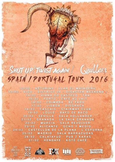 Quitters touring in Spain &nd Portugal!