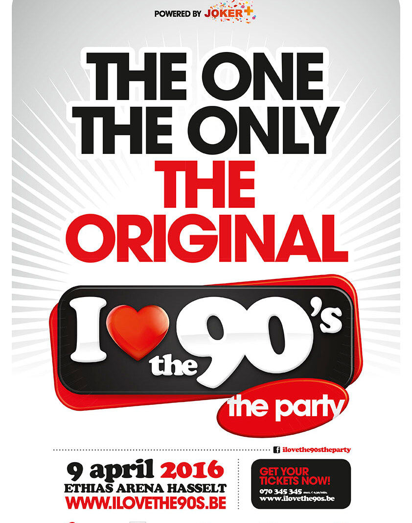 Belgische dance-iconen kleuren op 9 april I love the 90's