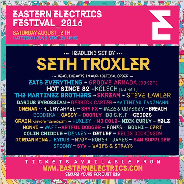 Eastern Electrics Festival: Fifty names and eight stages all revealed with the Eastern Electrics pacman game