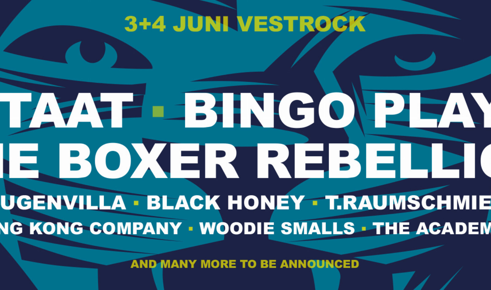Nieuwe namen Vestrock 2016