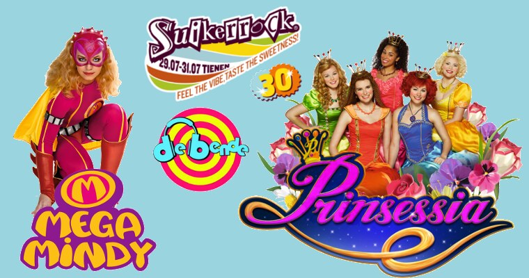 Family day met Mega Mindy, De Bende en Prinsessia op Suikerrock