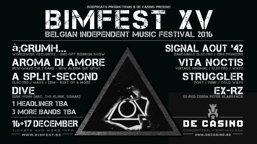 Bimfest verwelkomt o.a. a;GRUMH..., EX-RZ, A Split-Second, Dive, ...