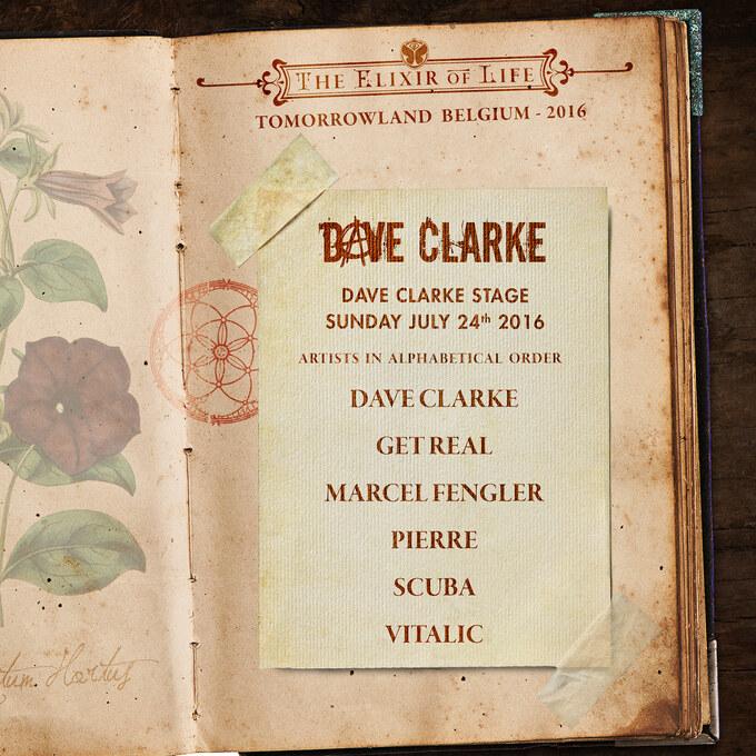 Dave Clarke Presents Acts for Tomorrowland Stage