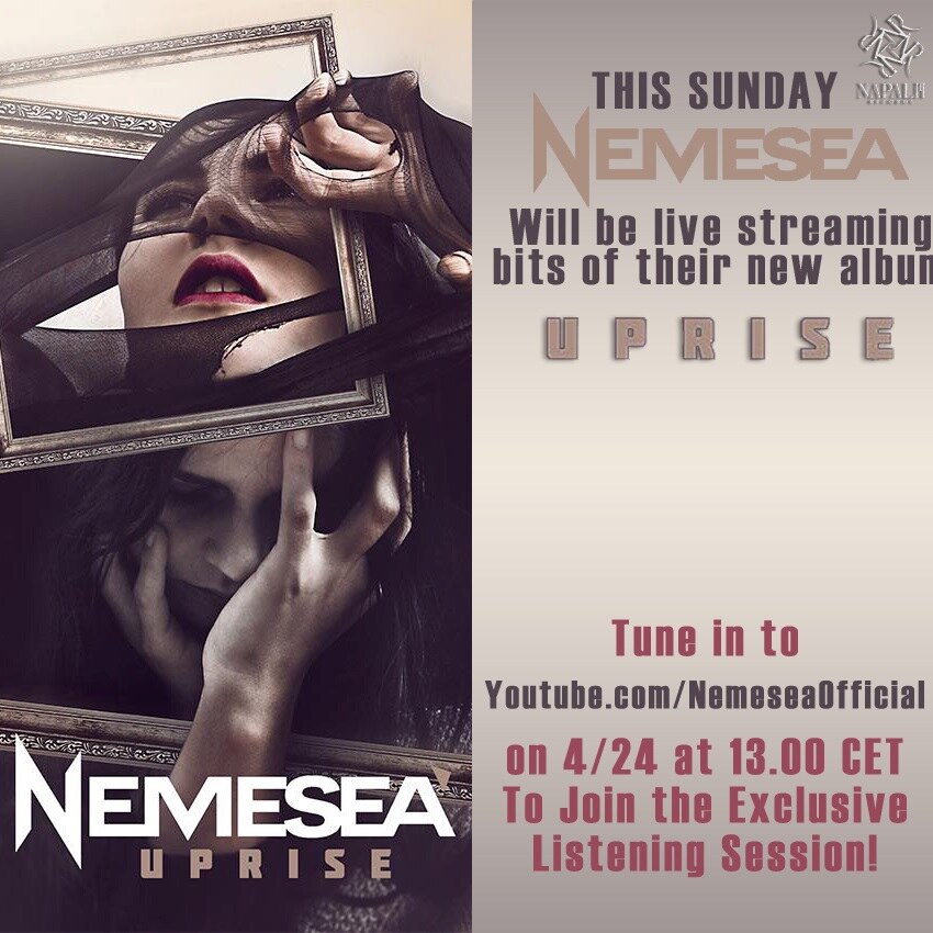 Nemesea streamt luistersessie nieuw album ‘Uprise’ live via Youtube en Periscope