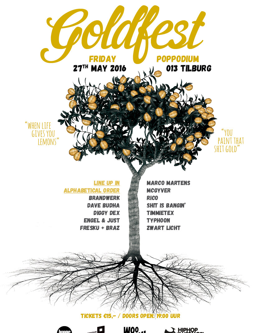  Goldfest in 013 met o.a. Typhoon, Fresku, Zwart Licht en meer