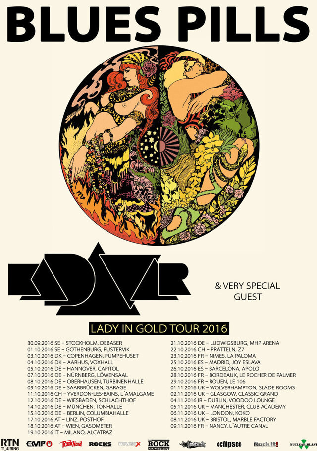 Blues Pills announce headlining tour with Kadavar!