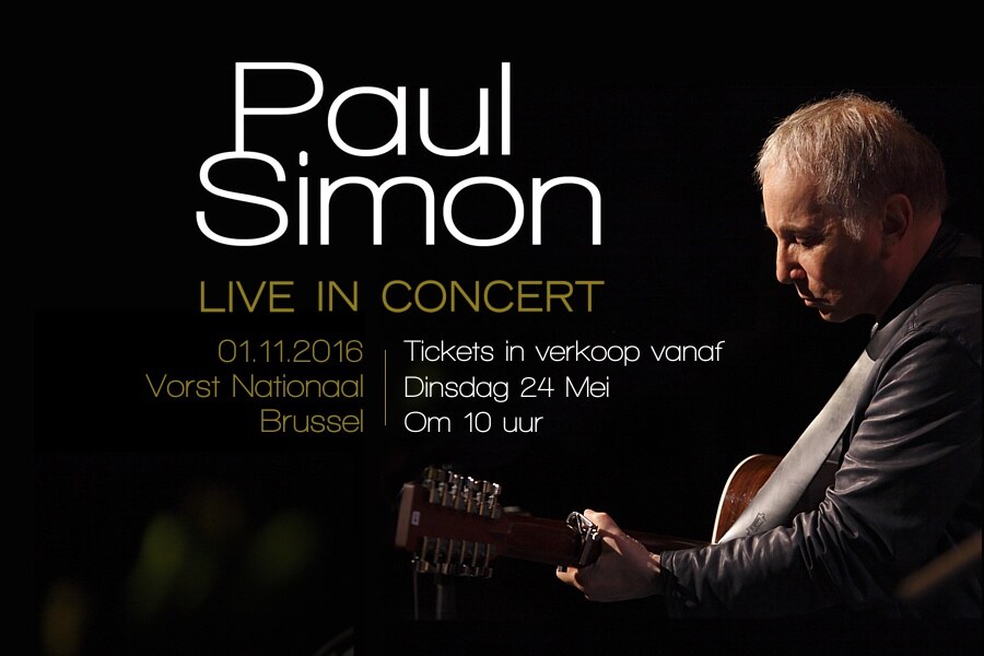 Paul Simon op 1 November in Vorst Nationaal