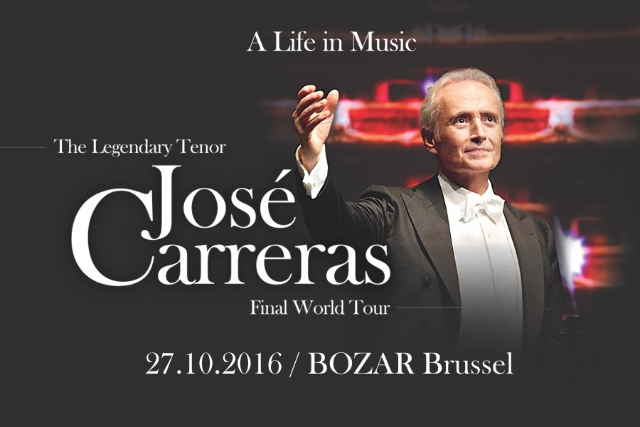 José Carreras "De legendarische Tenor" - Op 27 oktober in Bozar