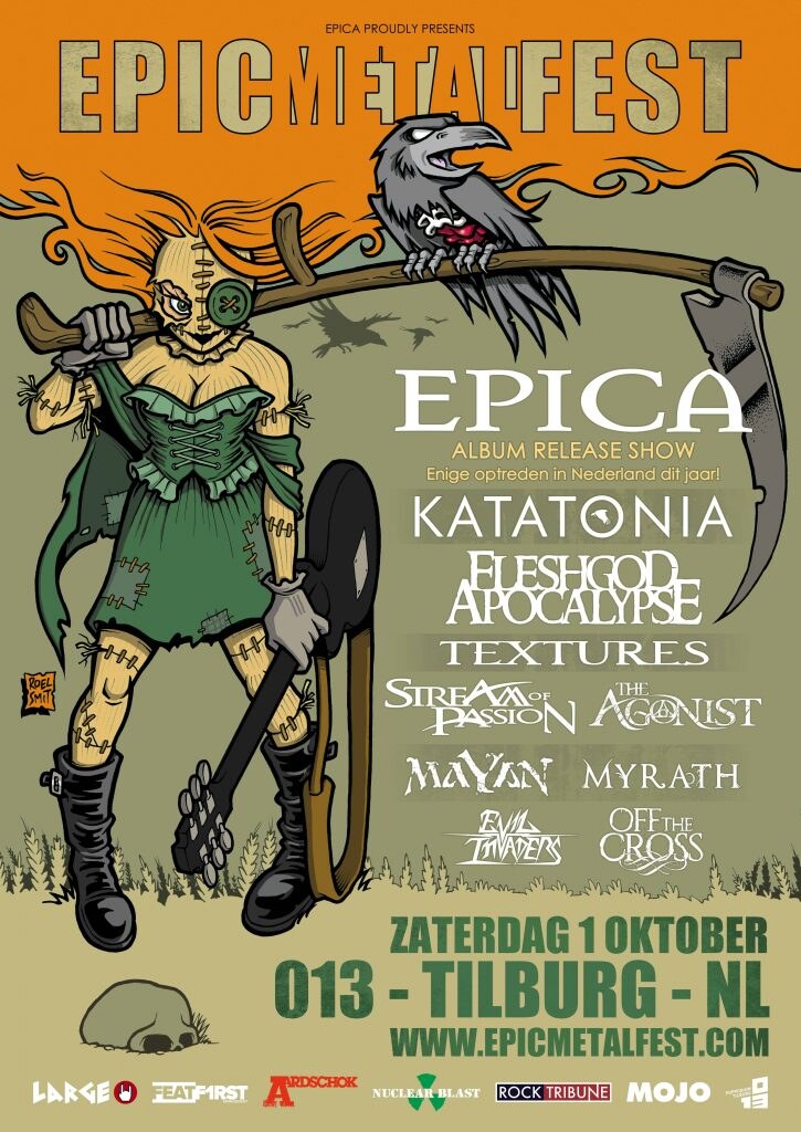 Fleshgod Apocalypse, Stream Of Passion, The Agonist, Evil Invaders en Off the Cross naar Epic Metal Fest