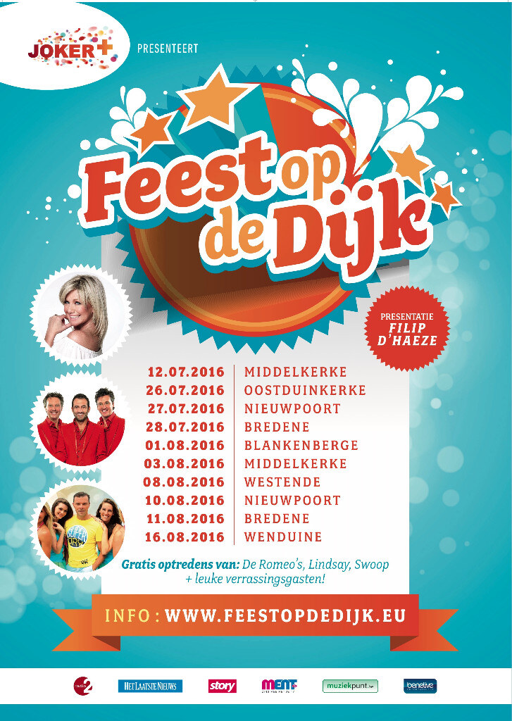 Ga deze zomer gratis naar 'Feest Op De Dijk'!