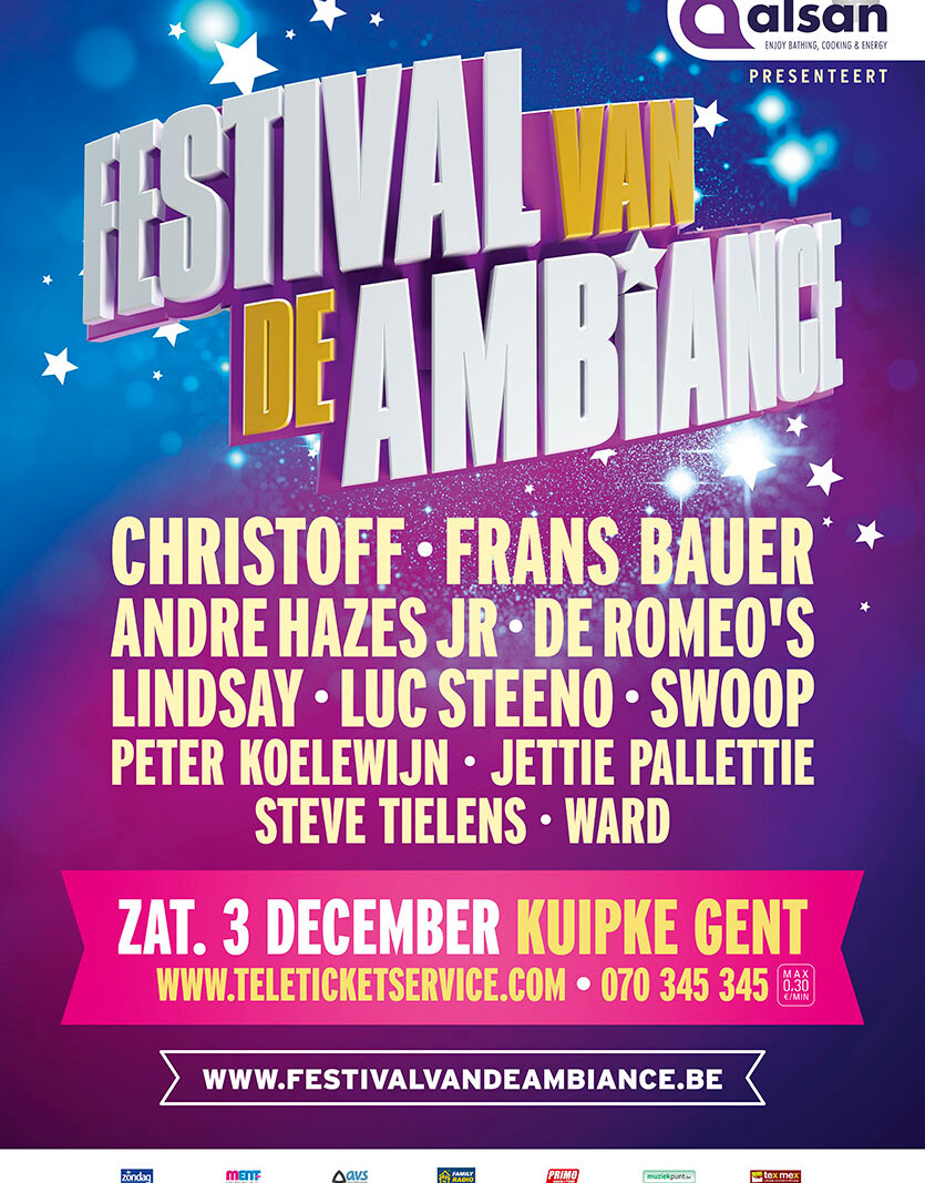 Ambiancekleppers Peter Koelewijn, Christoff en Frans Bauer komen naar ’t Kuipke!