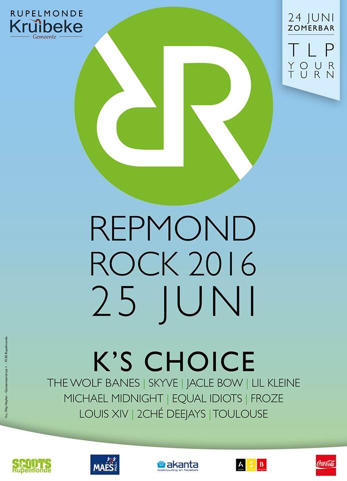 23ste Repmond Rock op 24 & 25 juni 2016 in Rupelmonde