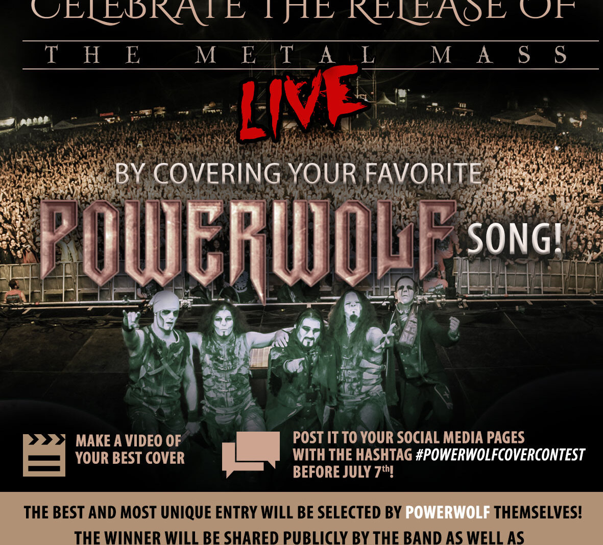 Powerwolf Launches Cover Contest to Celebrate the Release of Live DVD!