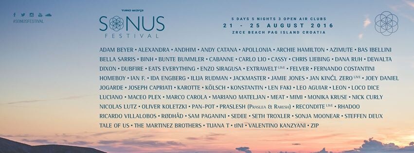 Sonus Festival lanceert line-ups van de bootparties en nog enkele extra namen