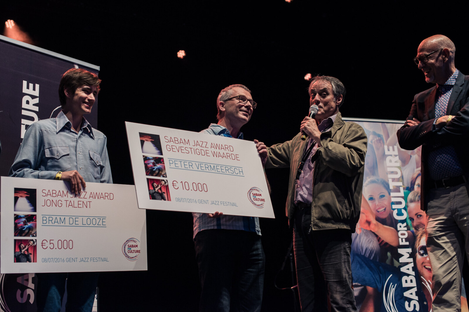 SABAM Jazz Awards tijdens Gent Jazz Festival gaan naar Peter Vermeersch en Bram De Looze
