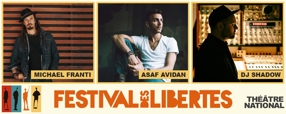 Asaf Avidan, Michael Franti en DJ Shadow dit najaar op Festival des Libertés in Brussel