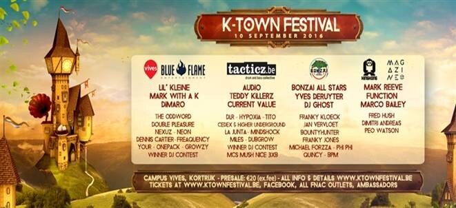 K-Town Festival op zaterdag 10 september op de VIVES Campus te Kortrijk