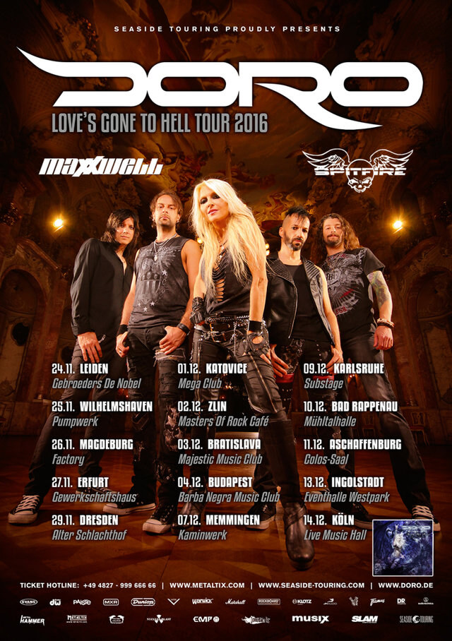 Doro announces special guests for her »Love's Gone to Hell« tour