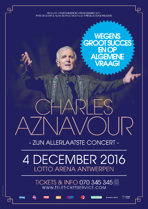 Charles Aznavour klaar voor feestje op Belgisch afscheidsconcert